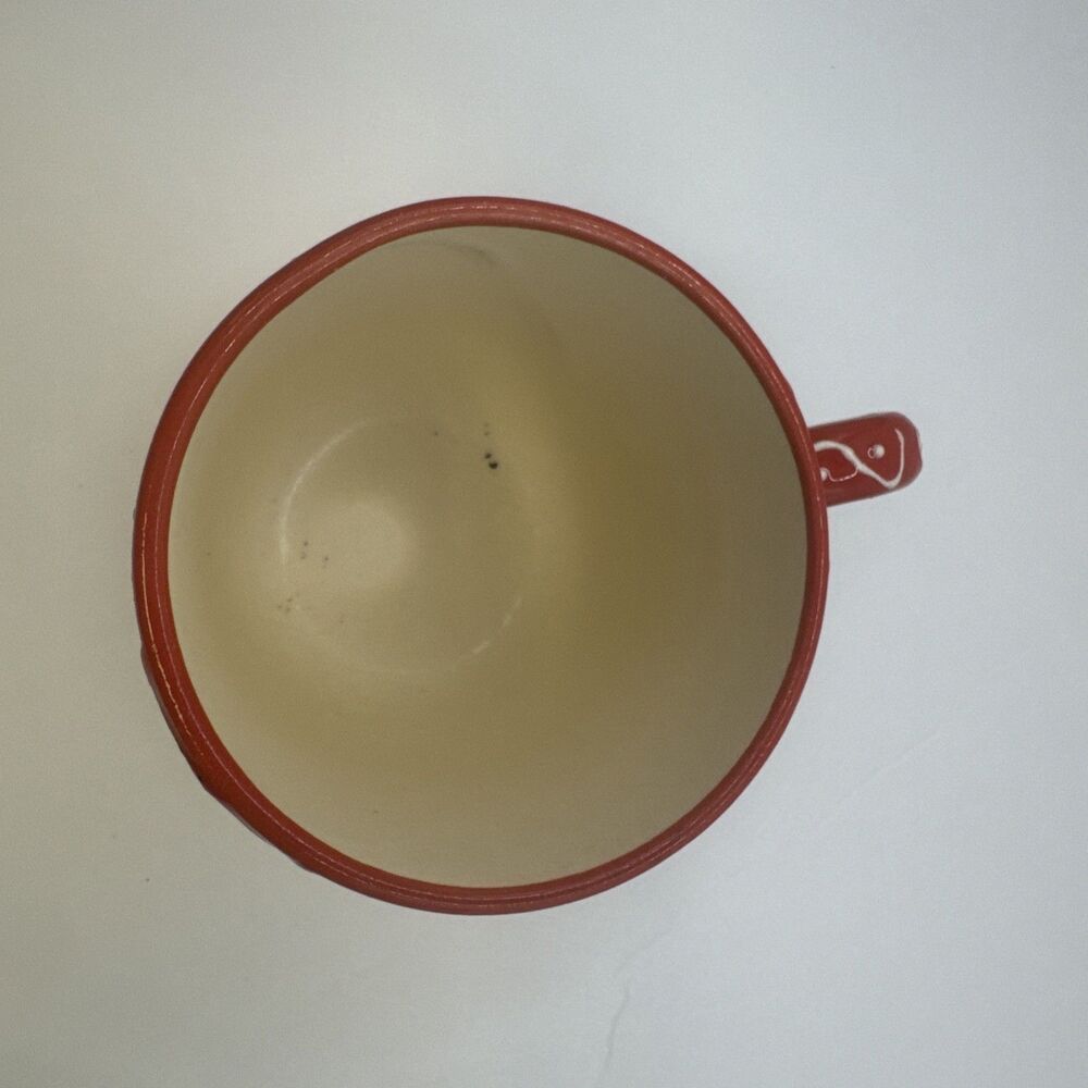 Multicolor Turkish Ceramic Coffee Tea Mug Raised Paint. Beautiful Red - Picture 9 of 10